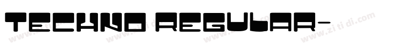 Techno Regular字体转换